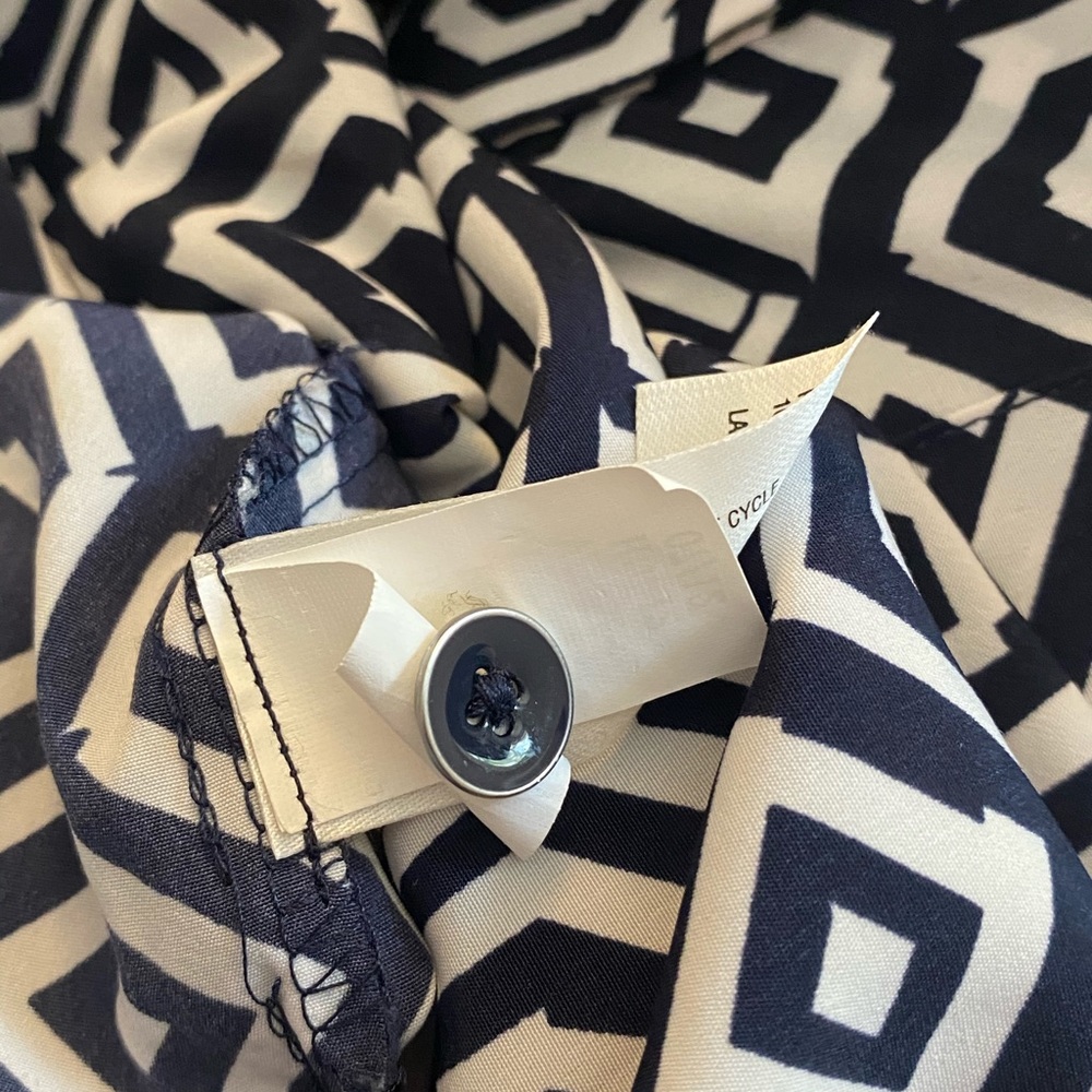 Gap Navy and White Geometric Dress - Picture 8 of 10